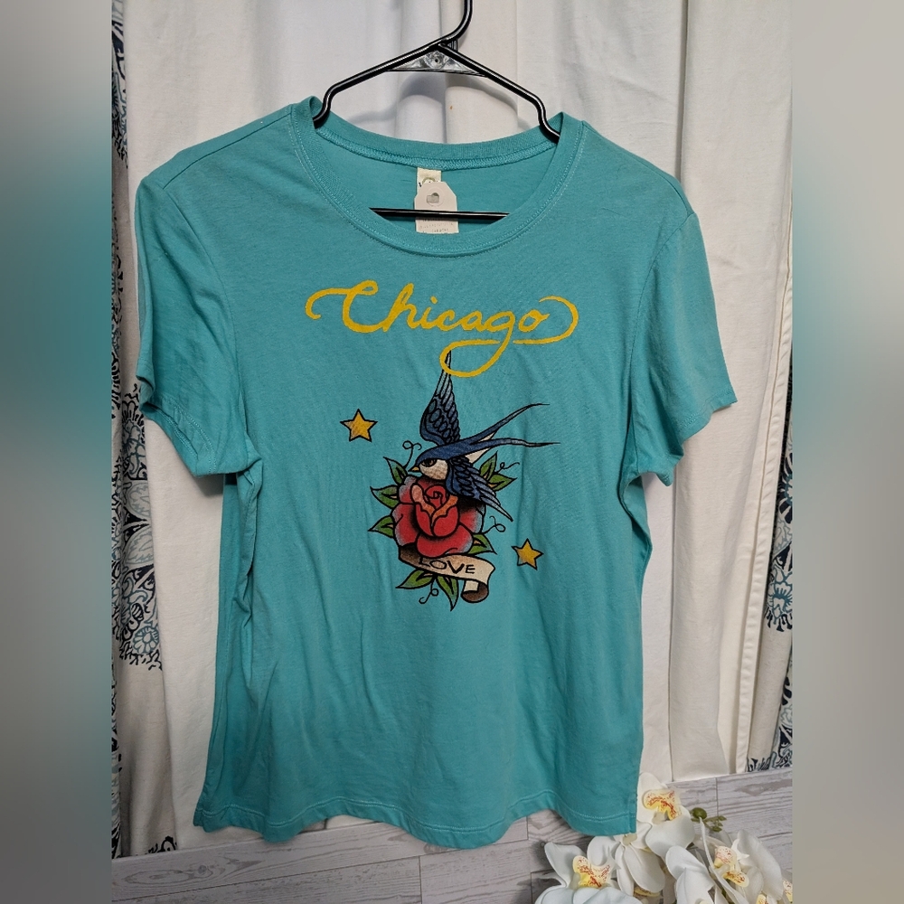 Kavio Turquoise Chicago Love Tee